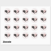 Axolotl違うタイプかわいい動物C ラウンドシール (シート)