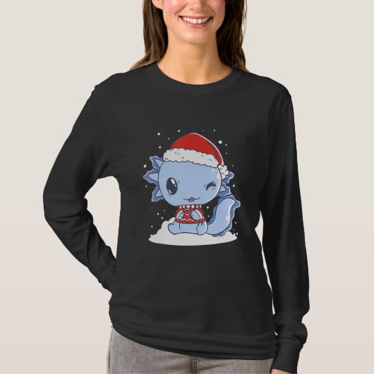 Axolotl醜いセーターのクリスマスコスチューム Tシャツ (正面)