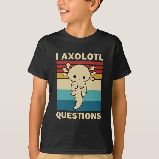 Axolotl おもしろい I Axolotl質問 – Axolotl Kids Tシャツ (正面)