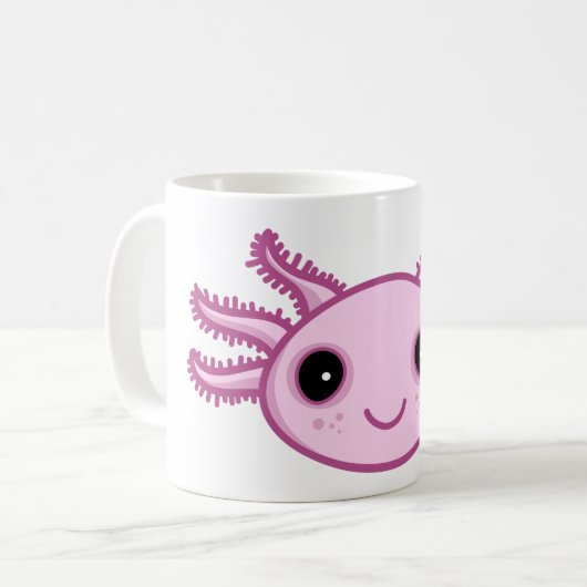 Axolotl – かわいいAxolotl動物クラシックのマグカップ， 11oz コーヒーマグカップ (正面左)