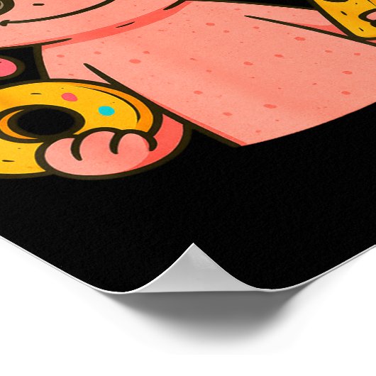 Axolotl 67 Meme Six Seven Funny Ice Cream Drip  ポスター (角)