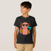Axolotl 67 Meme Six Seven Funny Ice Cream Drip Tシャツ (正面フル)