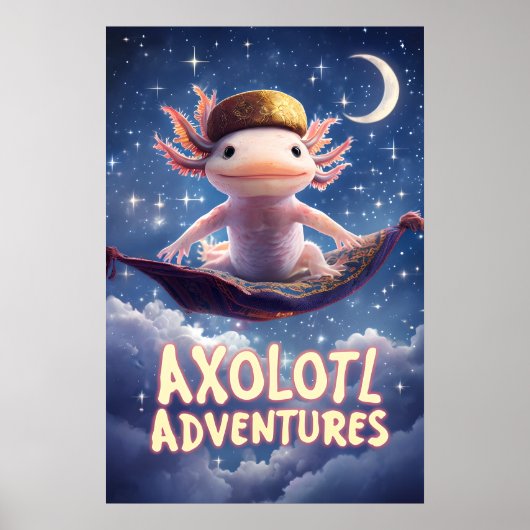 Axolotl Adventuresポスター – カーペ飛んでいるットファンタジー ポスター (正面)