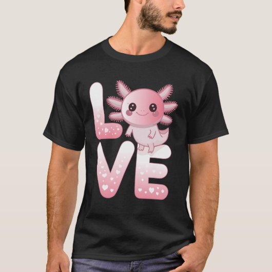Axolotl Animals Kawaii Axolotls Lovers Cute Axolot Tシャツ (正面)