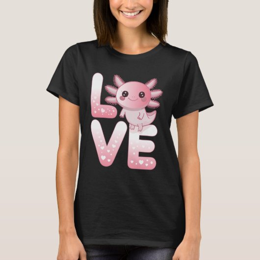 Axolotl Animals Kawaii Axolotls Lovers Cute Axolot Tシャツ (正面)