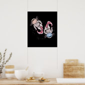 Axolotl Astronaut Gift Kids Outer Space Axol ポスター (キッチン)