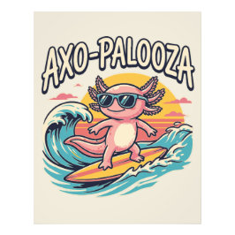 Axolotl Axo-Palooza parody 90s music festival フォトプリント