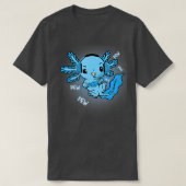 Axolotl Axolotl魚の遊ビデオゲームLizard G Tシャツ (デザイン正面)
