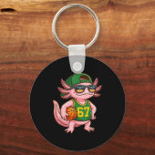 Axolotl Basketball 67 Gen Alpha Slang Srts Men Boy キーホルダー (正面)