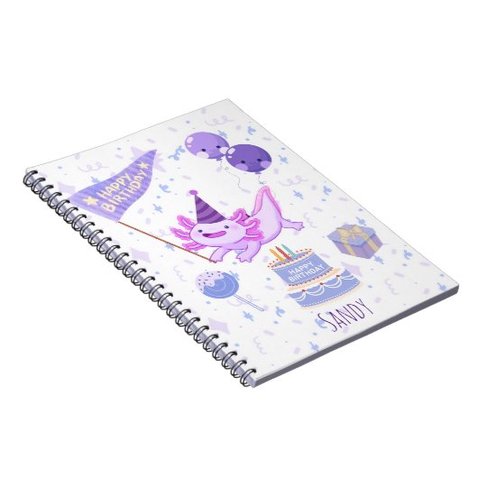Axolotl birthday ノートブック (右側)