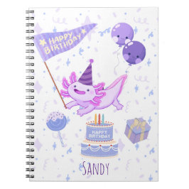 Axolotl birthday ノートブック