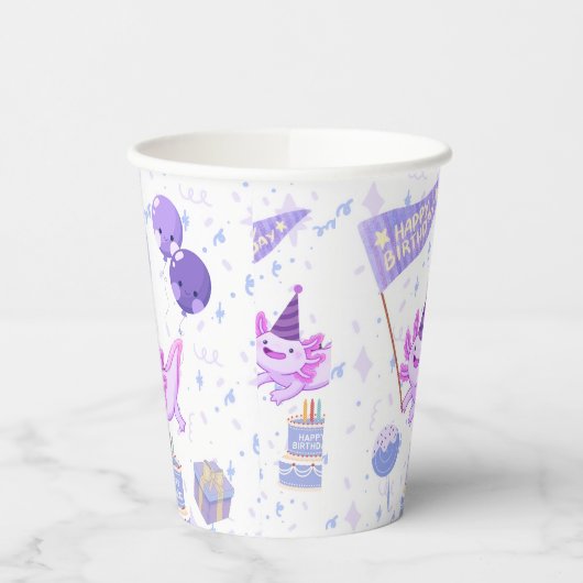 Axolotl birthday 紙コップ (左)