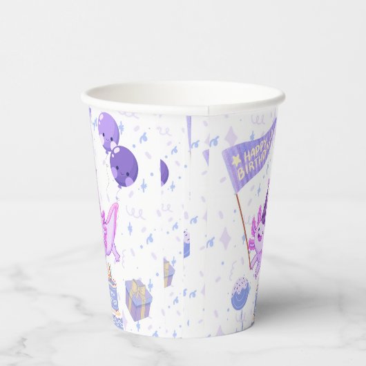 Axolotl birthday 紙コップ (右)