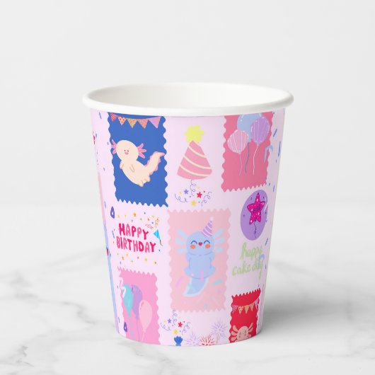 Axolotl birthday 紙コップ (裏面)