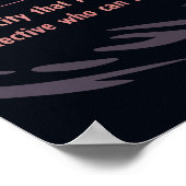 Axolotl Blues Noir Animal Art ポスター (角)