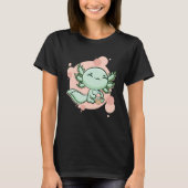 Axolotl Bubble Tea Ambystoma Mexicanum Walking Fis Tシャツ (正面)