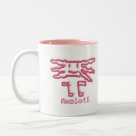 Axolotl by Álvaro ツートーンマグカップ