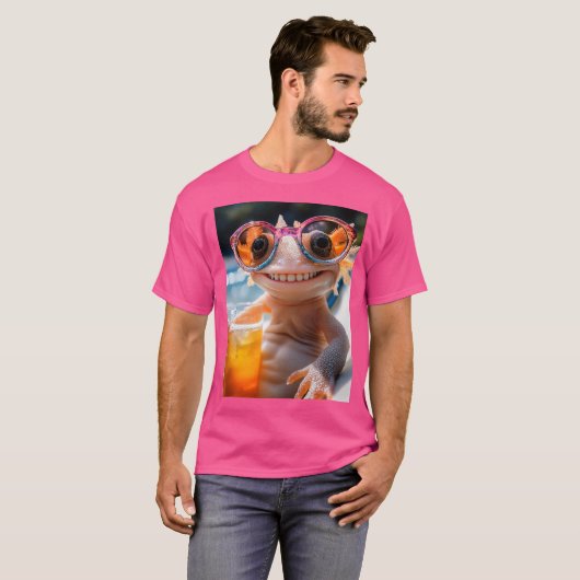 Axolotl - Chillen mit Stil Tシャツ (正面フル)