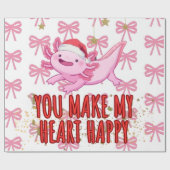 Axolotl christmas ラッピングペーパー (フラット)