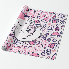 Axolotl christmas ラッピングペーパー