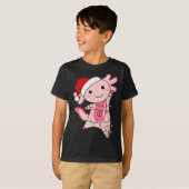 Axolotl Christmas Fairy Light Christmas Axolotl  Tシャツ (正面フル)