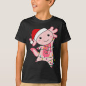 Axolotl Christmas Fairy Light Christmas Axolotl  Tシャツ (正面)