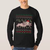 Axolotl Christmas Tree Animal Tシャツ (正面)