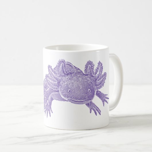 Axolotl Coffee Mug - PURPLE コーヒーマグカップ (正面右)