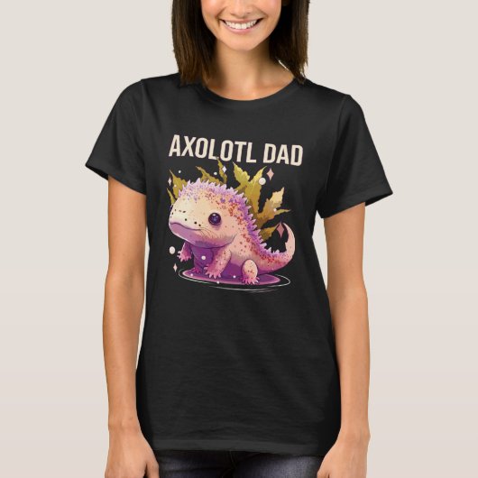 Axolotl Dad Amphibian Mexican Walking Fish Best Da Tシャツ (正面)