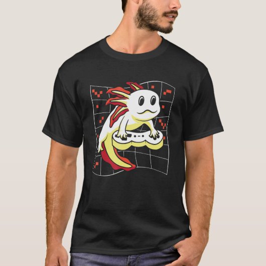 Axolotl Fish Mexican Salamander Walking Fish Gami Tシャツ (正面)