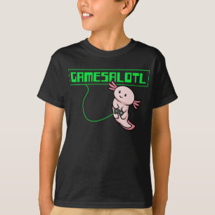 Axolotl Gaming Gamesalotlかわいい Tシャツ