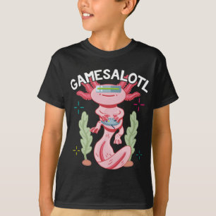 Axolotl Gaming Gamesalotlかわいい Tシャツ