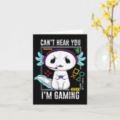 Axolotl Gaming Salamander As Gamer  カード (黄色い花)