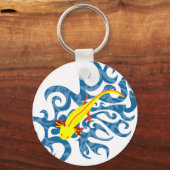 Axolotl Gelb im Wassser キーホルダー (正面)