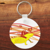 Axolotl Gold-Albino キーホルダー (正面)