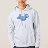 Axolotl Hoodie - BLUE パーカ (正面)