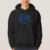 Axolotl Hoodie - BLUE パーカ (正面)