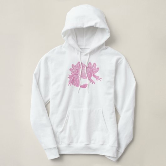 Axolotl Hoodie - PINK パーカ (デザイン正面)