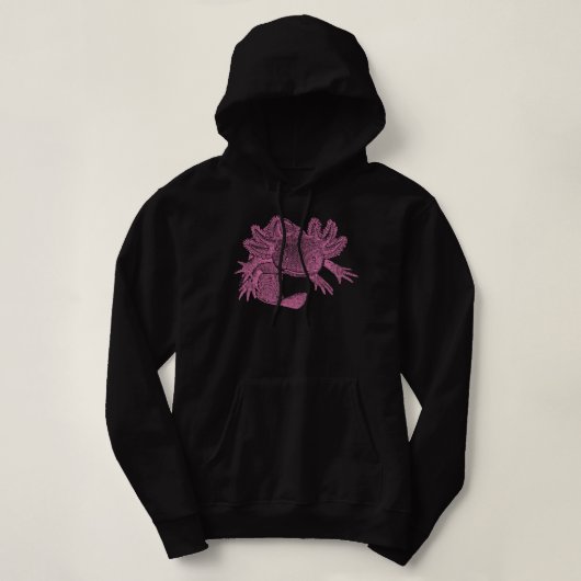 Axolotl Hoodie - PINK パーカ (デザイン正面)