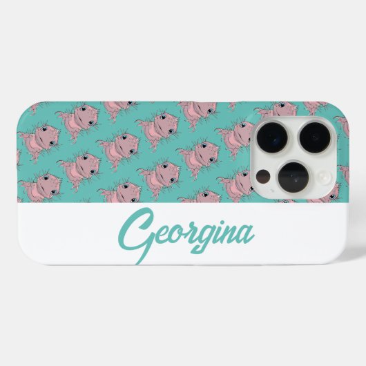 Axolotl iPhoneケース Case-Mate iPhoneケース (裏面 (横))