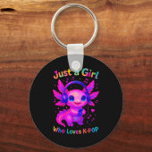 Axolotl Just A Girl Who Loves K-p キーホルダー (正面)