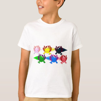 Axolotl Muster Frontal Tシャツ