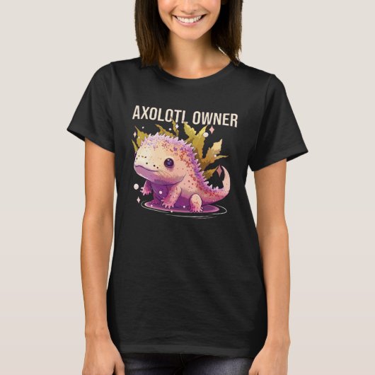 Axolotl Owner Salamander Amphibian Mexican Walking Tシャツ (正面)