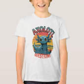 「AXOLOTL QUESTIONS - Graffiti Vibesレトロ」 トライブレンドＴシャツ (正面)