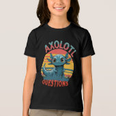 「AXOLOTL QUESTIONS - Graffiti Vibesレトロ」 トライブレンドTシャツ (正面)