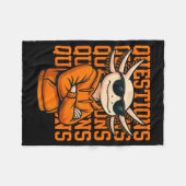 Axolotl Questions Tee Cool Axolotl Hoodie Streetwe フリースブランケット (正面(横))