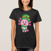 Axolotl Saint Patricks Day Boys Girls Axolotl St P Tシャツ (正面)