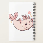Axolotl Smiles – Cute Aquatic Friend Illustration プランナー手帳 (裏面)