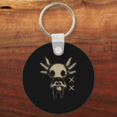 Axolotl Still Emo Goth  キーホルダー (正面)