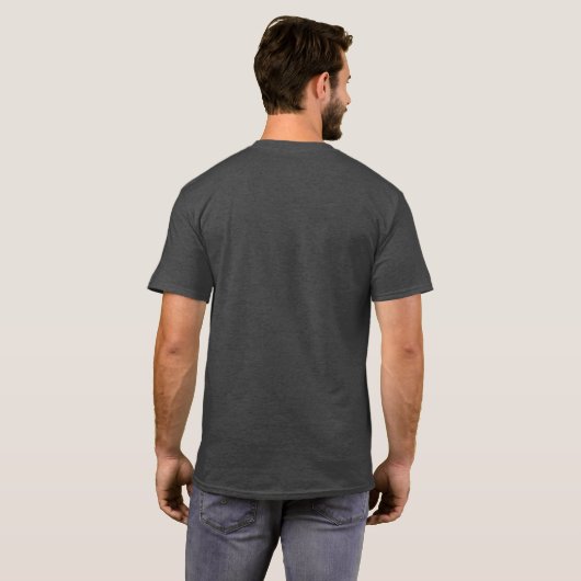 Axolotl T-Shirt - BLACK, GRAY and WHITE Tシャツ (裏面フル)